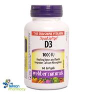 ویتامین D3 وبر نچرالز 1000 - webber naturals D3